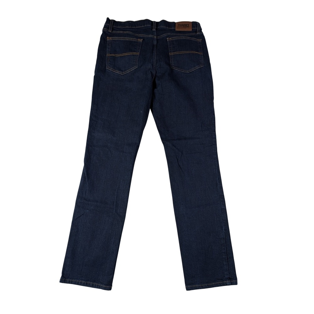 Tommy Jeans Mens 36x34 Straight Leg Dark Wash Indigo Denim Jeans New w/o tags - Picture 2 of 15